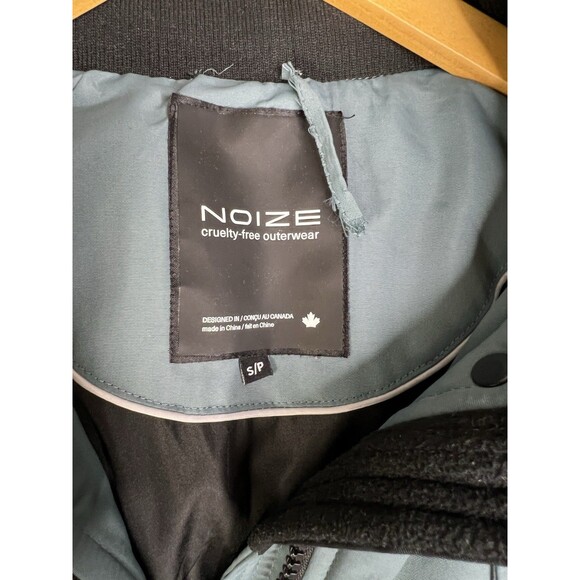 Noize Astrid Mid Length Parka Vegan Cruelty-Free Size Small Seaport Green - Picture 4 of 16